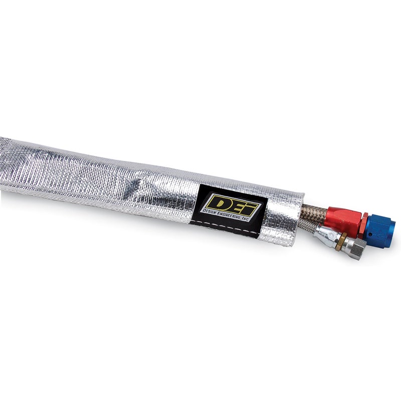 Design Engineering 10404 Heat Sheath 1-1/4" I.D. x 3ft Aluminized Sleeving for Ultimate Hi-Temp Protection - Image 1